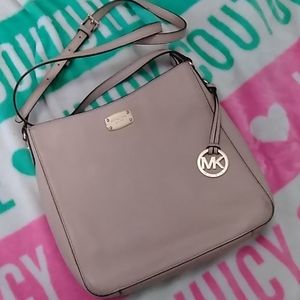 Michael Kors leather pink cross body bag